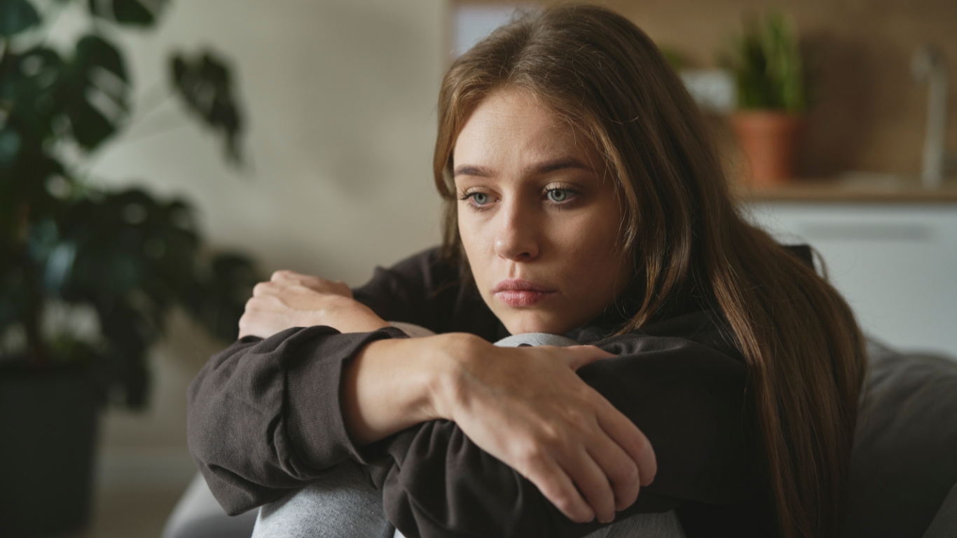 woman with depression